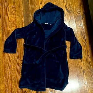Kids Navy Blue Hooded Pajamas